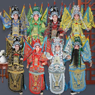 速发旗曲武生大靠京剧服装 戏剧戏男靠武将靠服将军定军山霸王古装