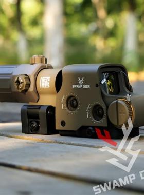 金属全息红点558G33侧翻模型20MM快拆固定3倍放大模型弹弓