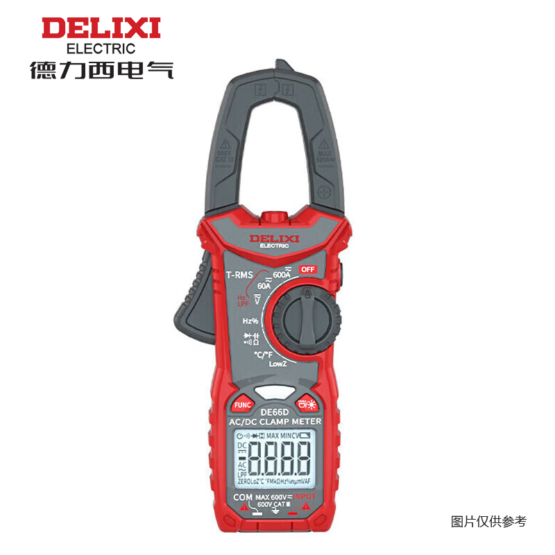 德力西真有效值小型交流钳形表 3 5/6 DE66B NCV