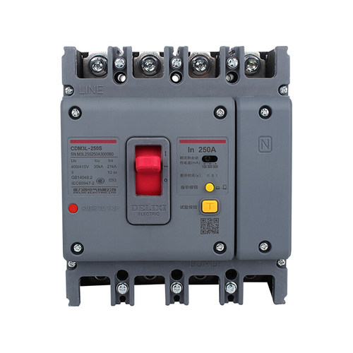 德力西塑壳断路器CDM3LS-125C 250C/4300A AC230V 1/3/5