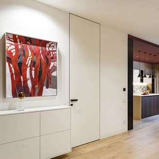 无框门隐形门pet肤感铝木门室内卧室门门房门门隔音简隐门平开门