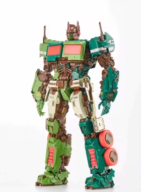现货 MM01G 擎天柱 豪华版 绿色限量版 变形金刚 合金骨架 可变形