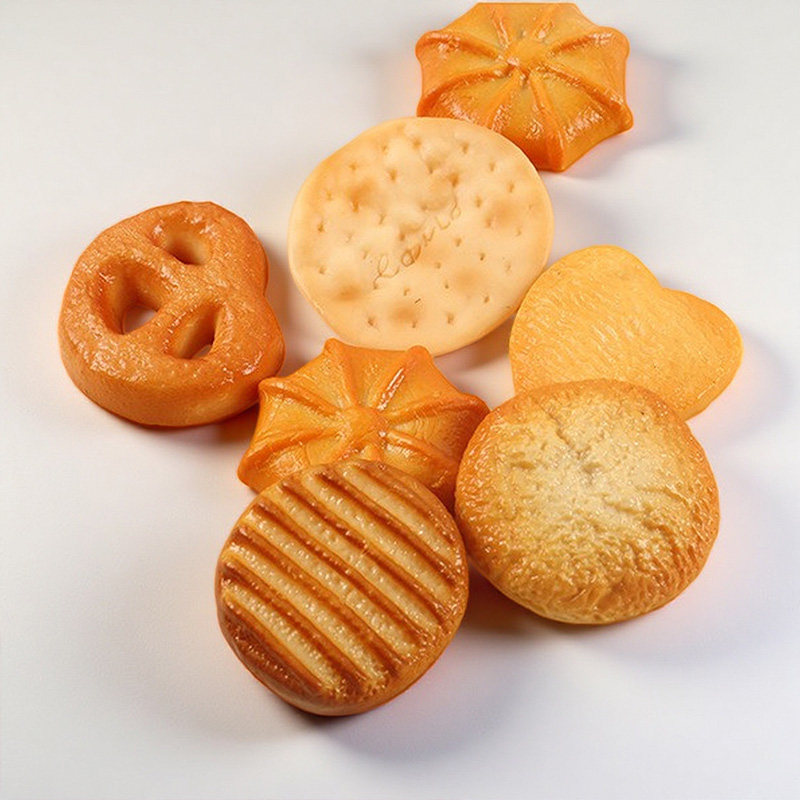 仿真曲奇苏打饼干模型糕点甜品摆件儿童早教认知过家家玩具装饰品