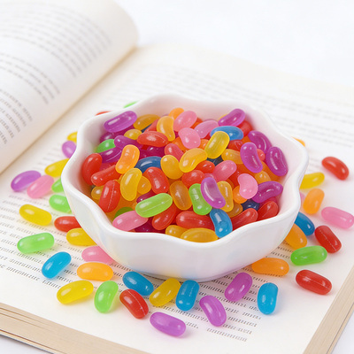 仿真软糖彩虹糖吉利豆PVC配件生日派对装饰甜品桌布置散件伴手礼