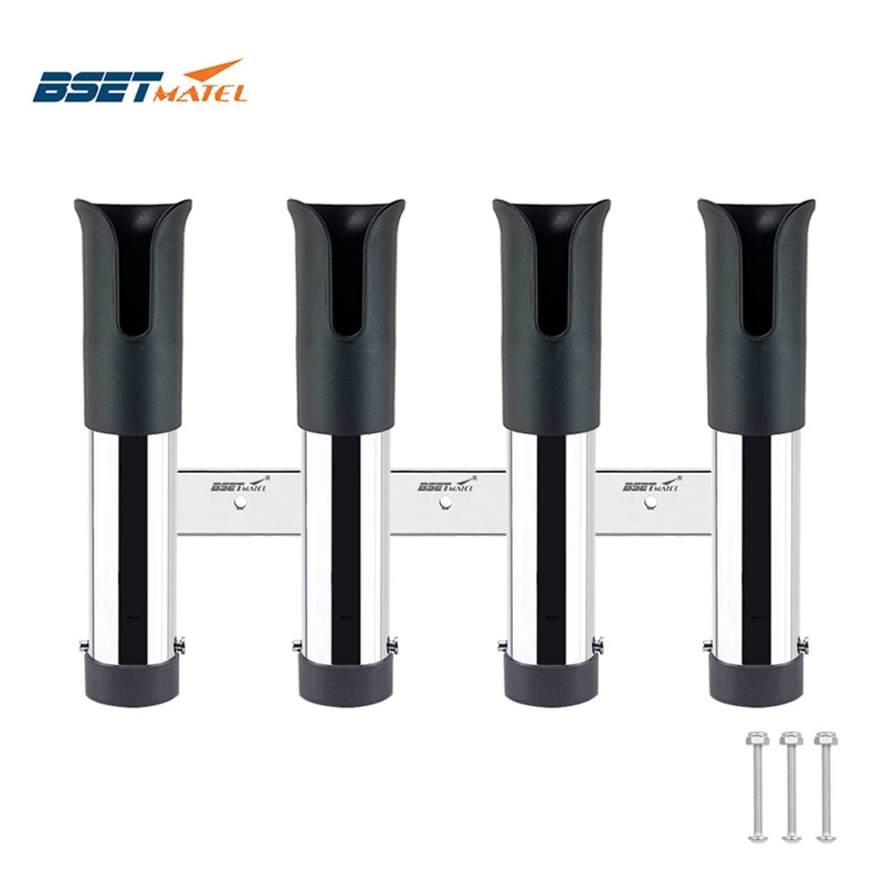 316不锈钢四连鱼竿座  四联鱼竿支架 海钓拖钓竿座 船用垂钓用品