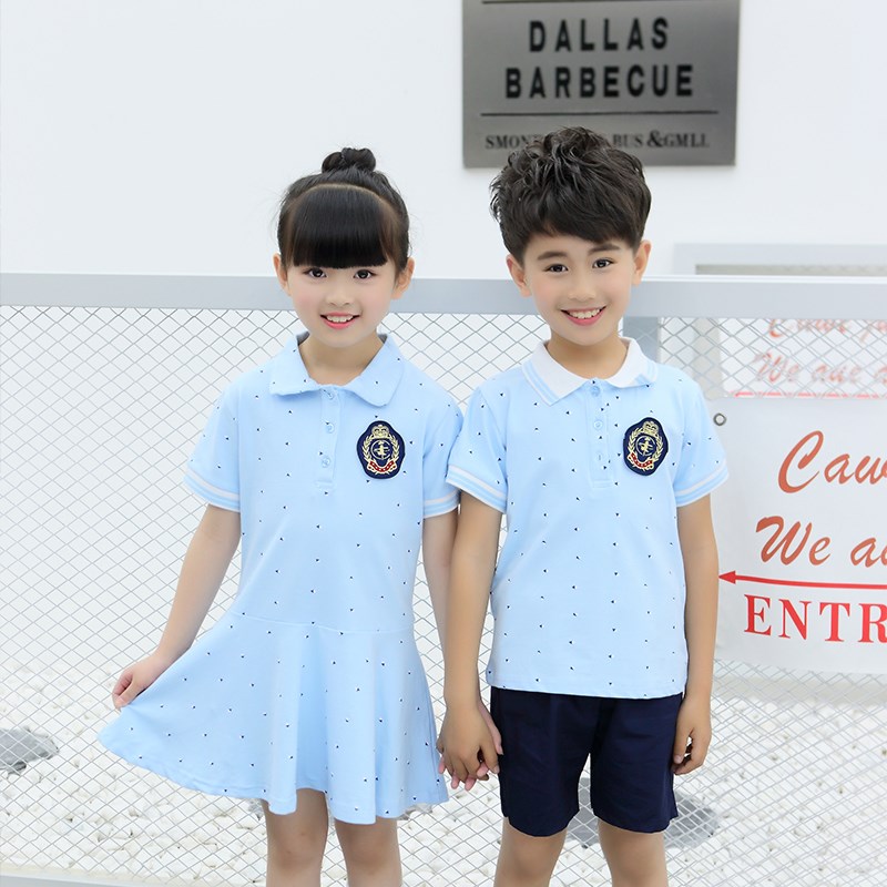 园服幼儿园班服儿童合唱服英伦风韩版毕业服小学生校服纯棉套装夏