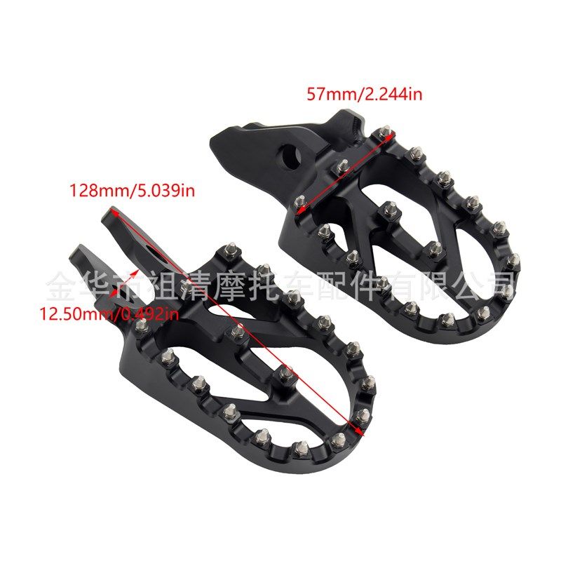 适用于极蜂电动越野摩托车脚踏板铝合金脚踏改装配件