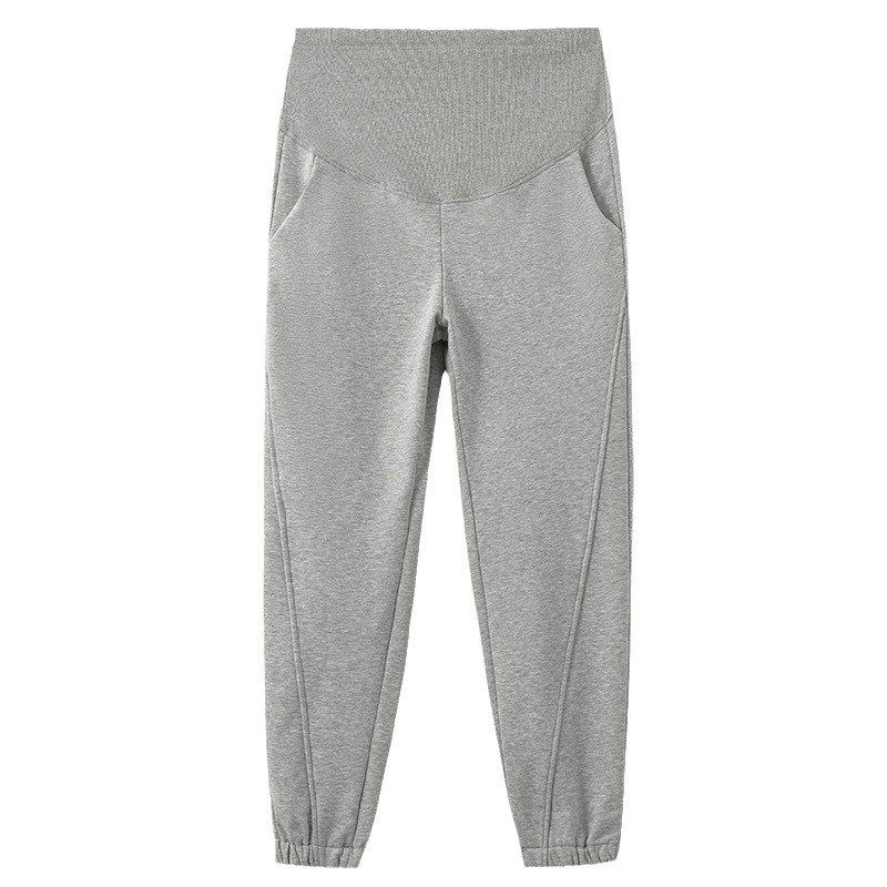 孕妇春装托腹裤子春季外穿运动哈伦裤春秋怀孕打底裤宽松休闲长裤