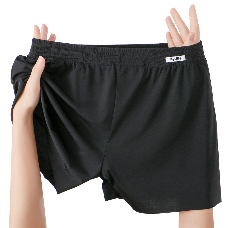 男士冰丝无痕内裤冰感舒适清爽透气亲肤家居服一裤三穿速干阿罗裤