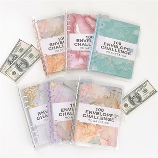 100天信封储蓄存钱挑战活页本现金收纳存钱本钱包计划预算