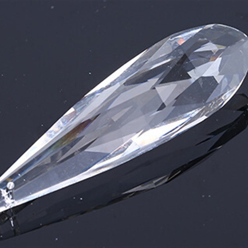 浦江工厂推荐长网形水晶灯吊坠 水晶珠帘吊坠DIY水晶灯饰配件