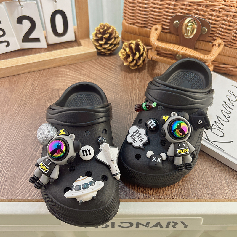 男童女童洞洞鞋2023拖鞋软 儿童女孩夏季网红爆款女款男款外穿diy