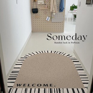 高级感入户地垫竖版可裁剪耐脏丝圈进门脚垫大门口防滑入户门垫子