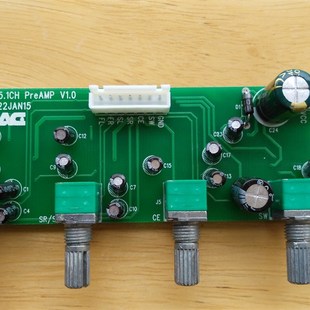 带低通 6声道NE5532音量控制板 5.1功放音量板 6声道音调板