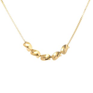 五连珠项链女夏毛衣链简约冷淡小众设计感高级潮不掉色母亲节