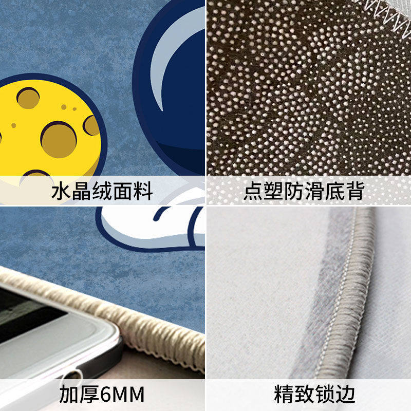 跳绳健身减肥运动减震垫圆形隔音家用瑜伽地垫子吸水防滑加宽加厚