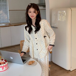 外出怀孕期7 月子服纯棉产后4月份哺乳5喂奶6大码 孕妇睡衣夏季 薄款