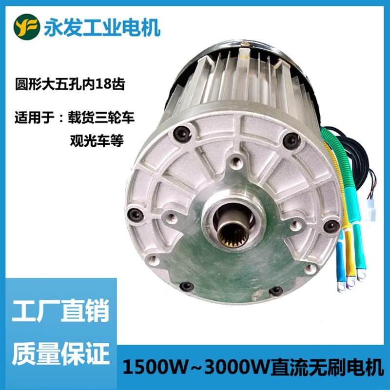 电动三轮车拉货小型货车载重王无刷电机大功率3000W48V60V72伏
