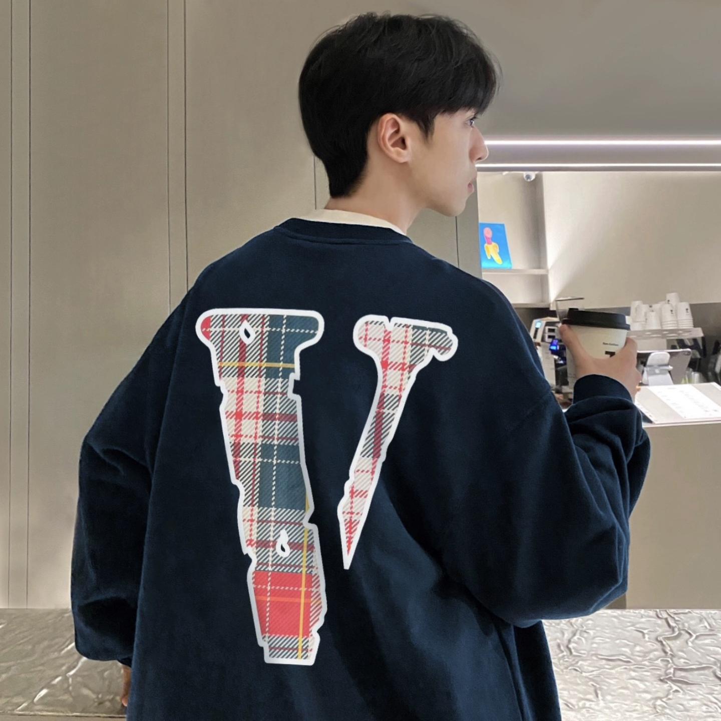 CTST美式gang帆布大V字母宽松