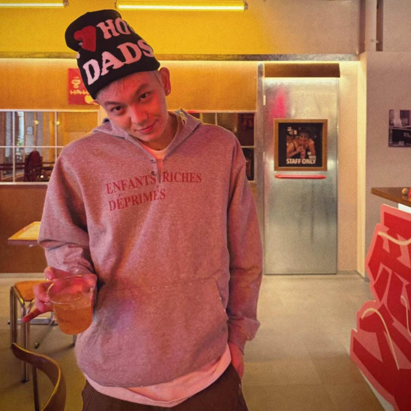 CTST美式RAZY忧郁的富二代别针小众美式潮牌设计感情侣连帽衫卫衣