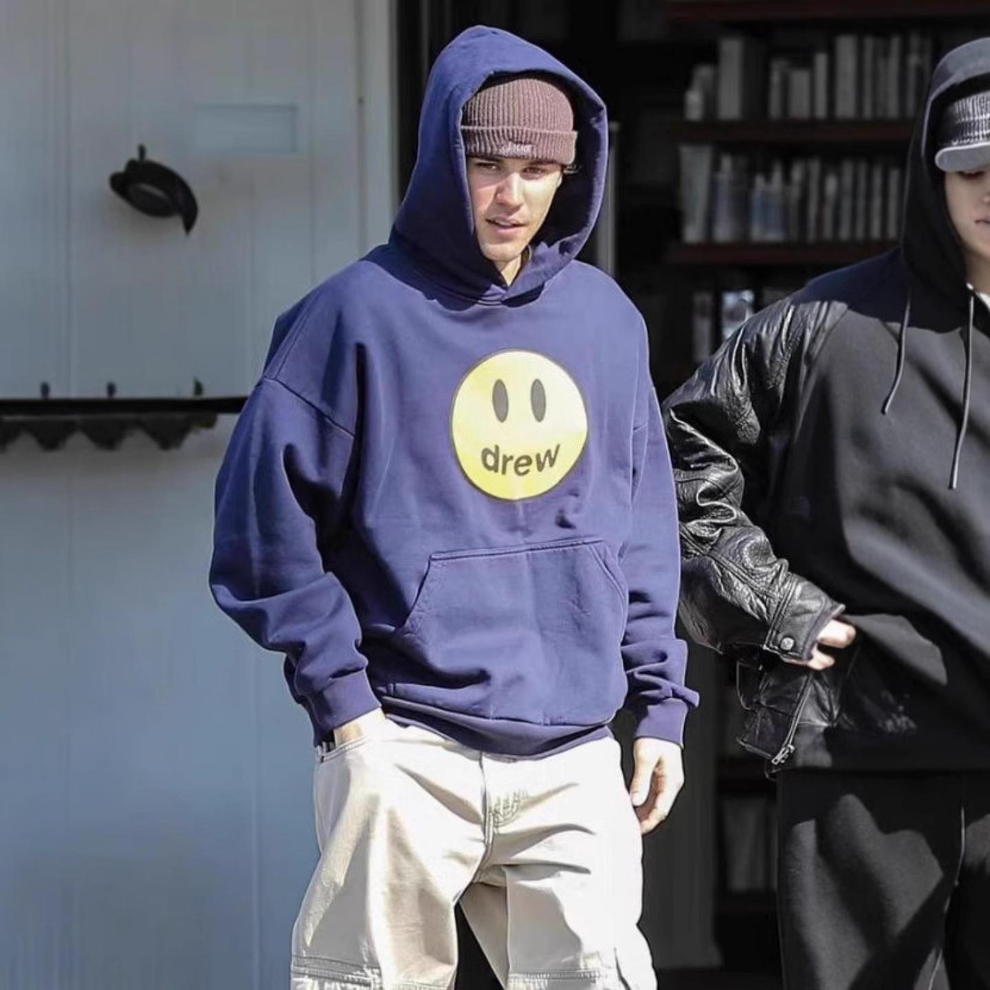 CTST美式Drew笑脸加绒连帽卫衣