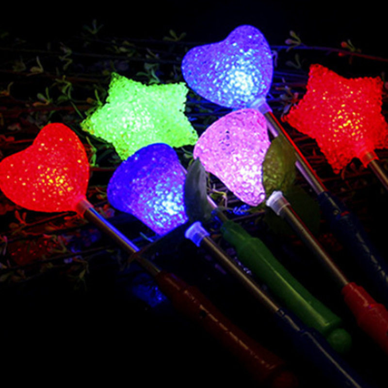 弹簧闪光棒玫瑰灯发光棒闪光米粒灯弹簧灯粒子灯