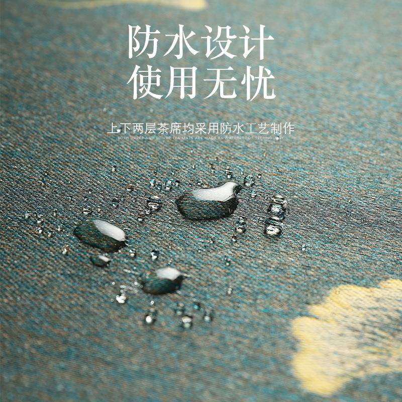 桌旗中式禅意茶席茶具配件日式麻布茶垫布艺茶台布垫茶旗茶道用具