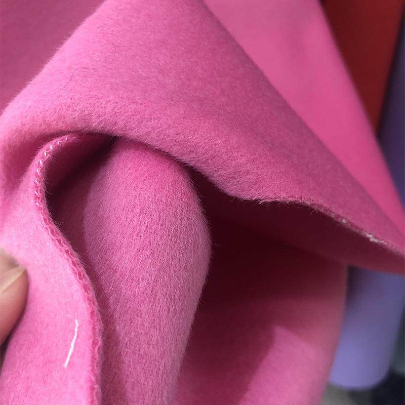 现毛货薄款高双面呢6支80克全双面羊绒QMY面料精纺澳毛羊毛大衣呢