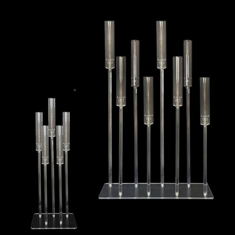 新境婚礼道具跨1力0头亚克长方体步花架摆件T台布置步高几何品牌/