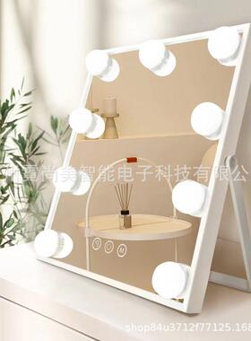 跨境电商好莱坞妆泡镜三色9灯LED美镜亚马逊妆发光灯LE2530D化镜