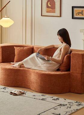 人复古沙发床布艺沙发客厅沙发小户型GSU直沙折叠双两用发排床可