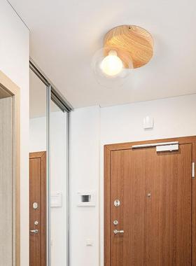 廊过道灯日吸式CS235原木色顶灯民宿灯玄关门厅入户阳台现代走约