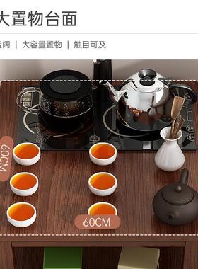 茶茶BJ001220几小户型新中式茶桌实木方桌客厅小家用小腿茶台阳台