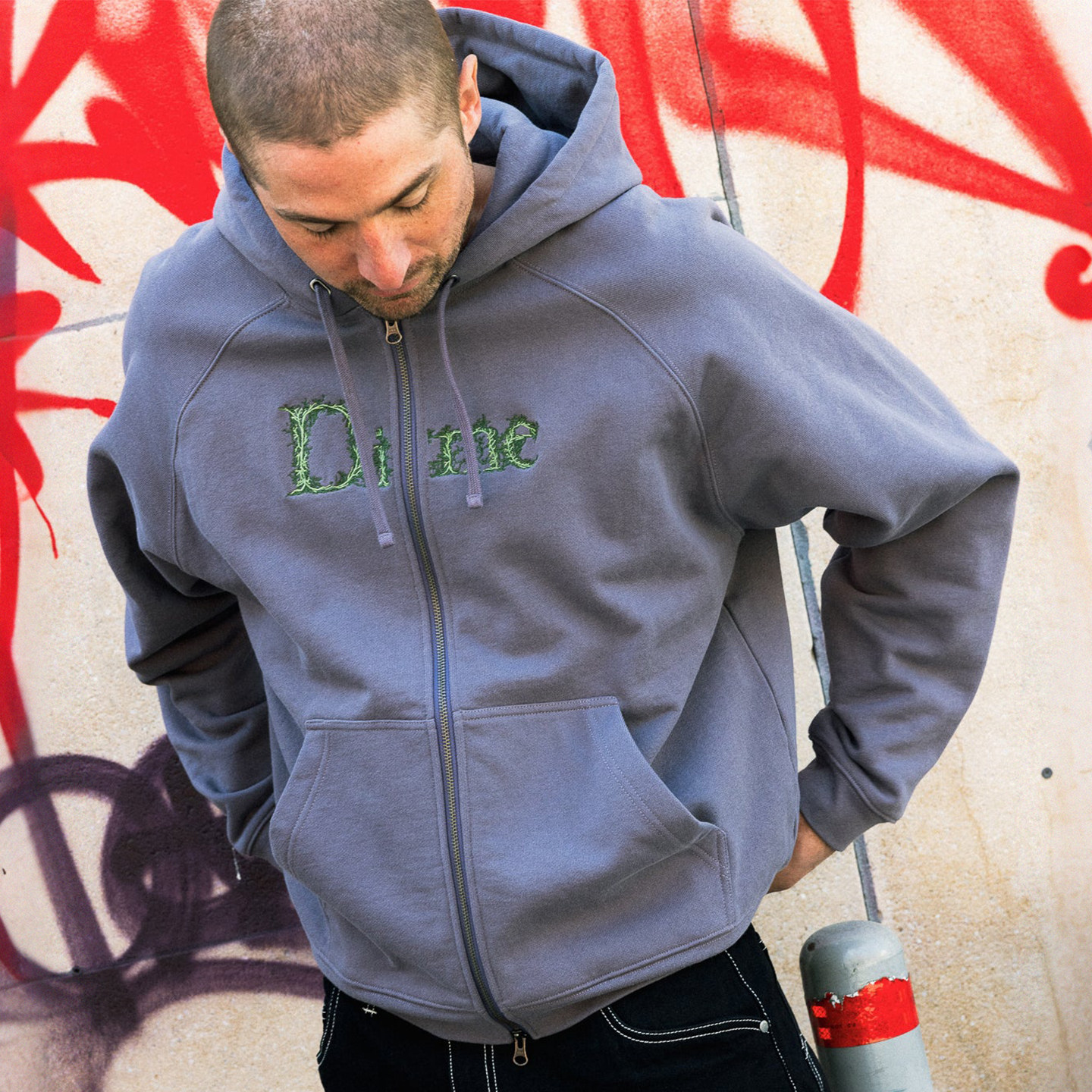 Dime MTL Classic Veins Zip Hoodie 美式Dime卫衣街头帽衫外套
