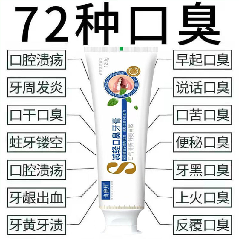 正品医用牙膏抑菌去口臭牙膏美白官方清新口气防蛀牙祛异味薄荷