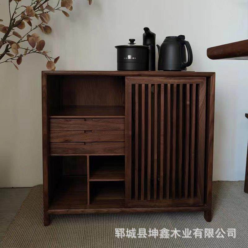 新中式实木茶水柜老榆木茶水台茶桌客厅茶边柜烧水柜简约置物架,电子元器件市场,其它元器件,淘宝优惠券,粉丝福利购,淘宝优惠卷