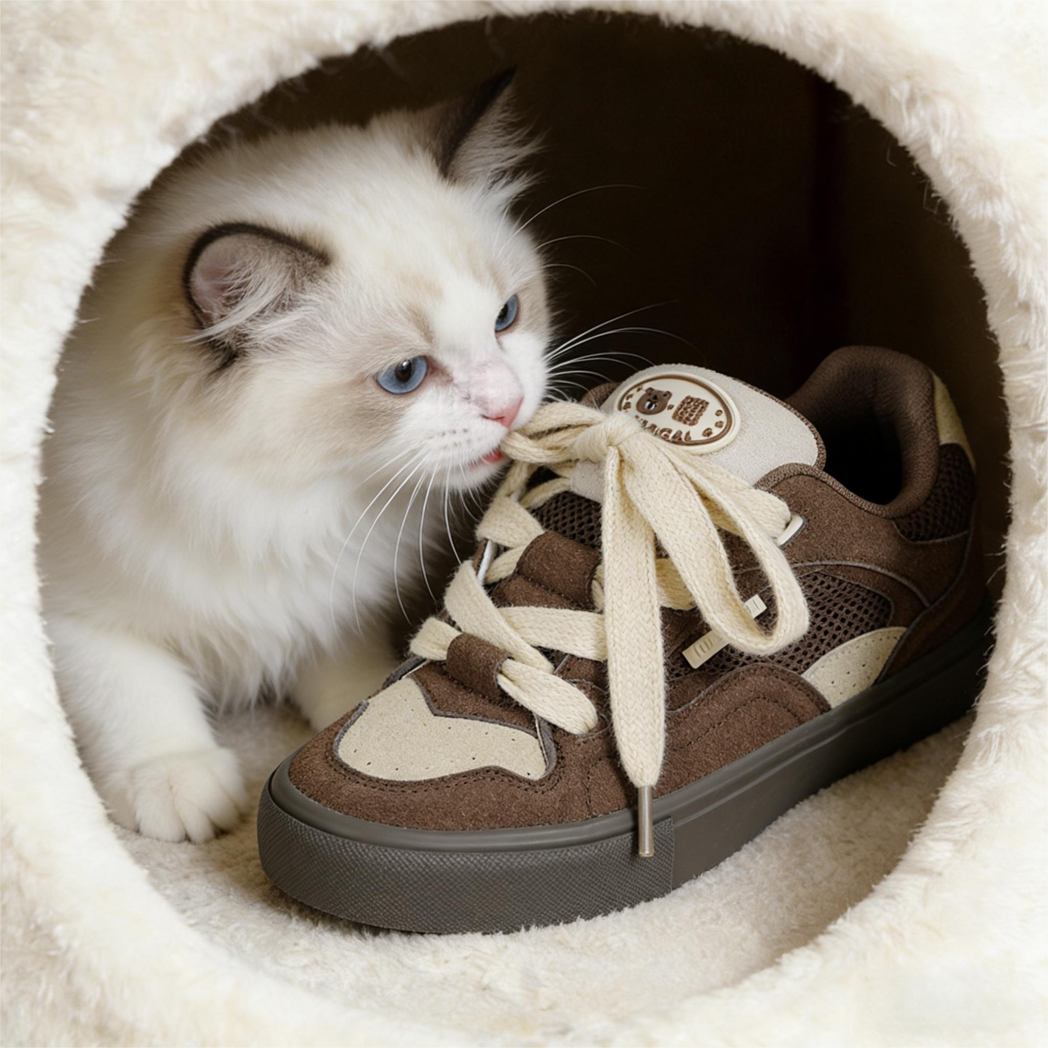 咪酱MEJON休闲风圆头系带板鞋女四季百搭平跟耐磨学生鞋,女鞋,时尚休闲鞋,淘宝优惠券,粉丝福利购,淘宝优惠卷