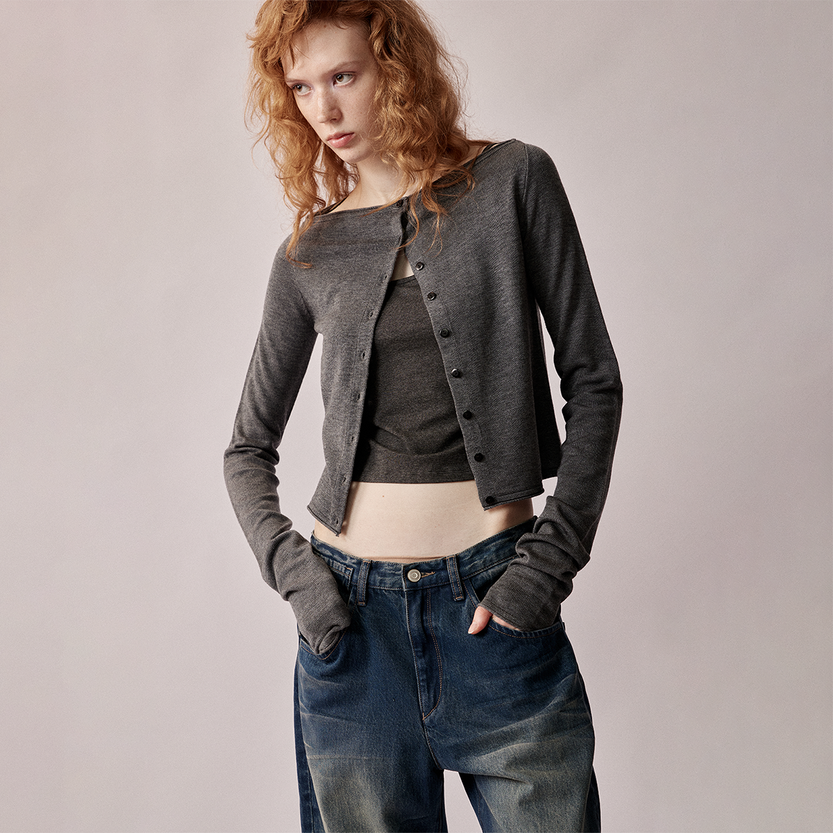 RURE秋冬复古3Ways毛织开衫