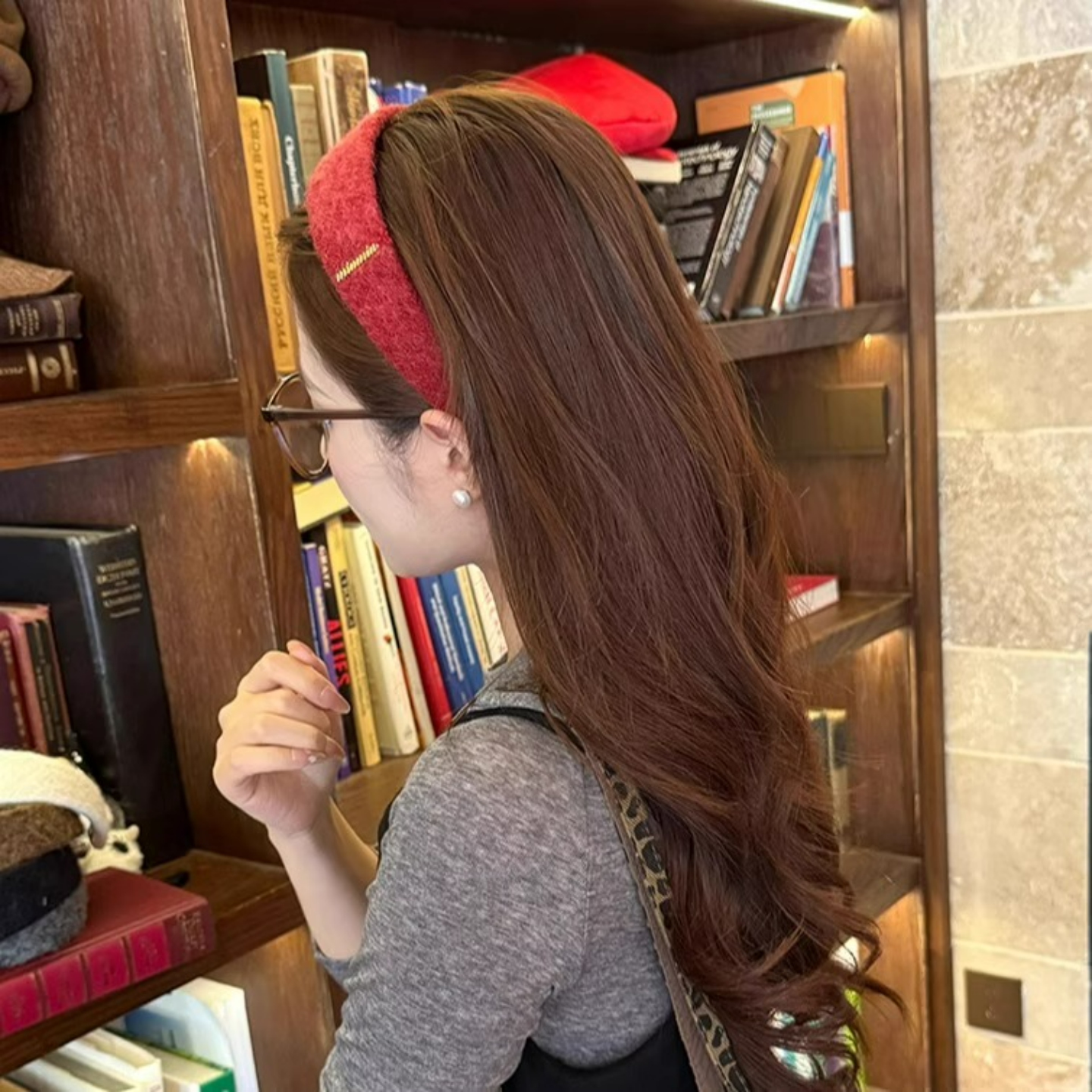 秋冬毛呢金标宽边发箍