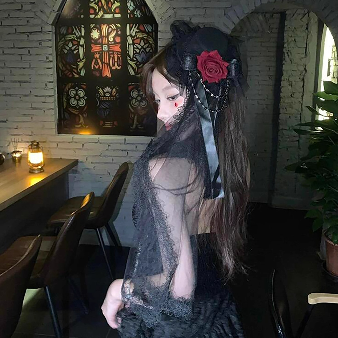 万圣节cos鬼新娘头纱穿搭装扮玫瑰小礼帽女头饰蕾丝帽子道具配饰,饰品/流行首饰/时尚饰品新,发饰,淘宝优惠券,粉丝福利购,淘宝优惠卷