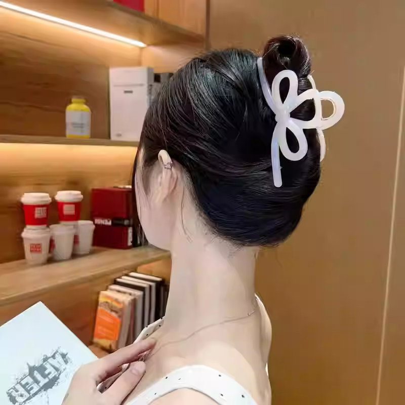 韩国高级感人鱼姬幻彩蝴蝶结大抓夹女后脑勺盘发鲨鱼夹马尾夹发卡,饰品/流行首饰/时尚饰品新,发饰,淘宝优惠券,粉丝福利购,淘宝优惠卷