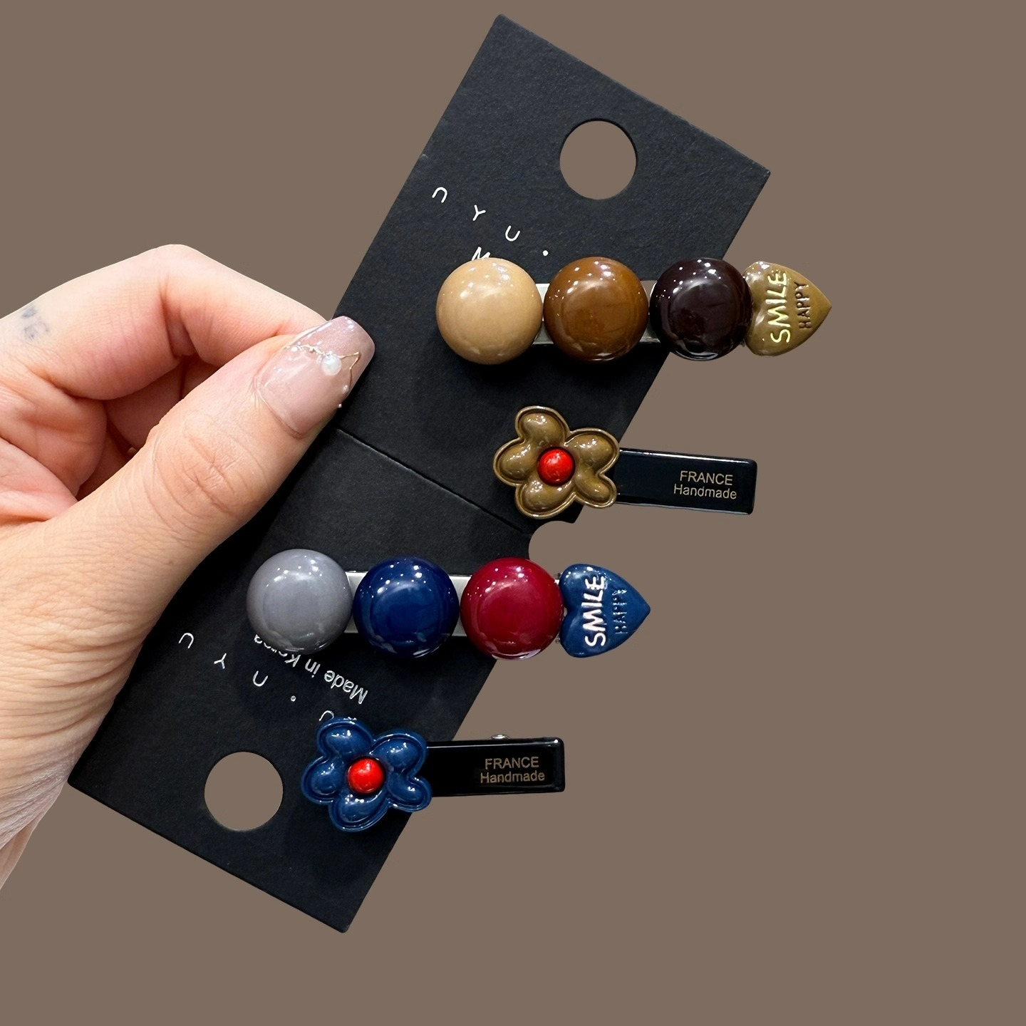 撞色花朵发夹女2025新款高级感侧边刘海夹碎发子一字夹鸭嘴夹发卡,饰品/流行首饰/时尚饰品新,发饰,淘宝优惠券,粉丝福利购,淘宝优惠卷