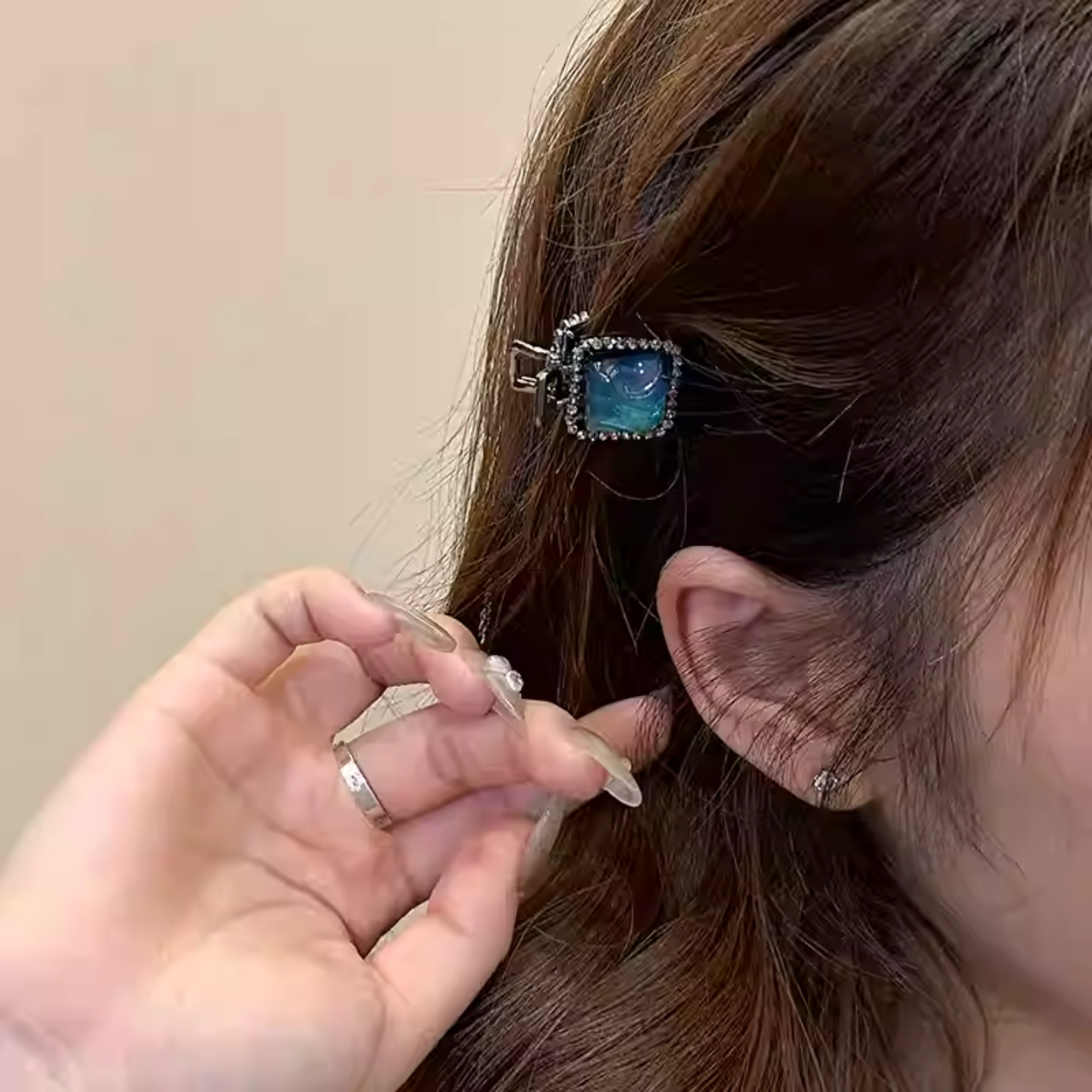 冰川水晶~蓝色精致树脂小号抓夹！气质侧边刘海碎发夹子鲨鱼夹女,饰品/流行首饰/时尚饰品新,发饰,淘宝优惠券,粉丝福利购,淘宝优惠卷