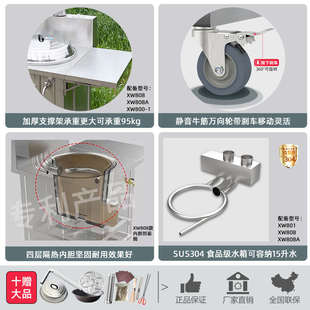 旺乡邻新式农村柴火灶户外庭院移动柴火炉家用厨房节能无烟省柴灶