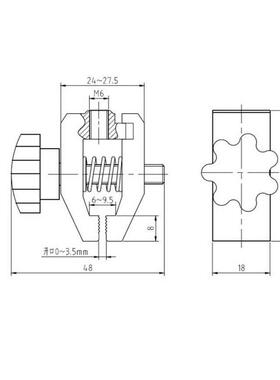 艾德堡推拉力计夹具 拉力测试夹HJJ-001线 缐材薄膜布料等测试夹