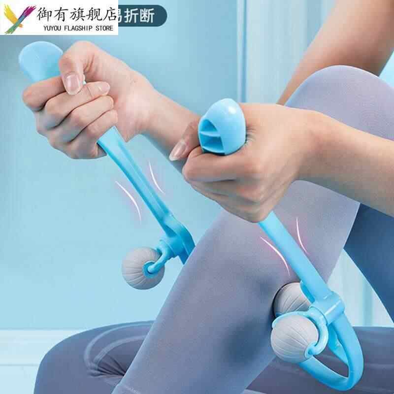 5球颈椎按摩器手动按摩肩颈疏通颈部酸痛揉捏神器脖子滚轮颈夹器图片
