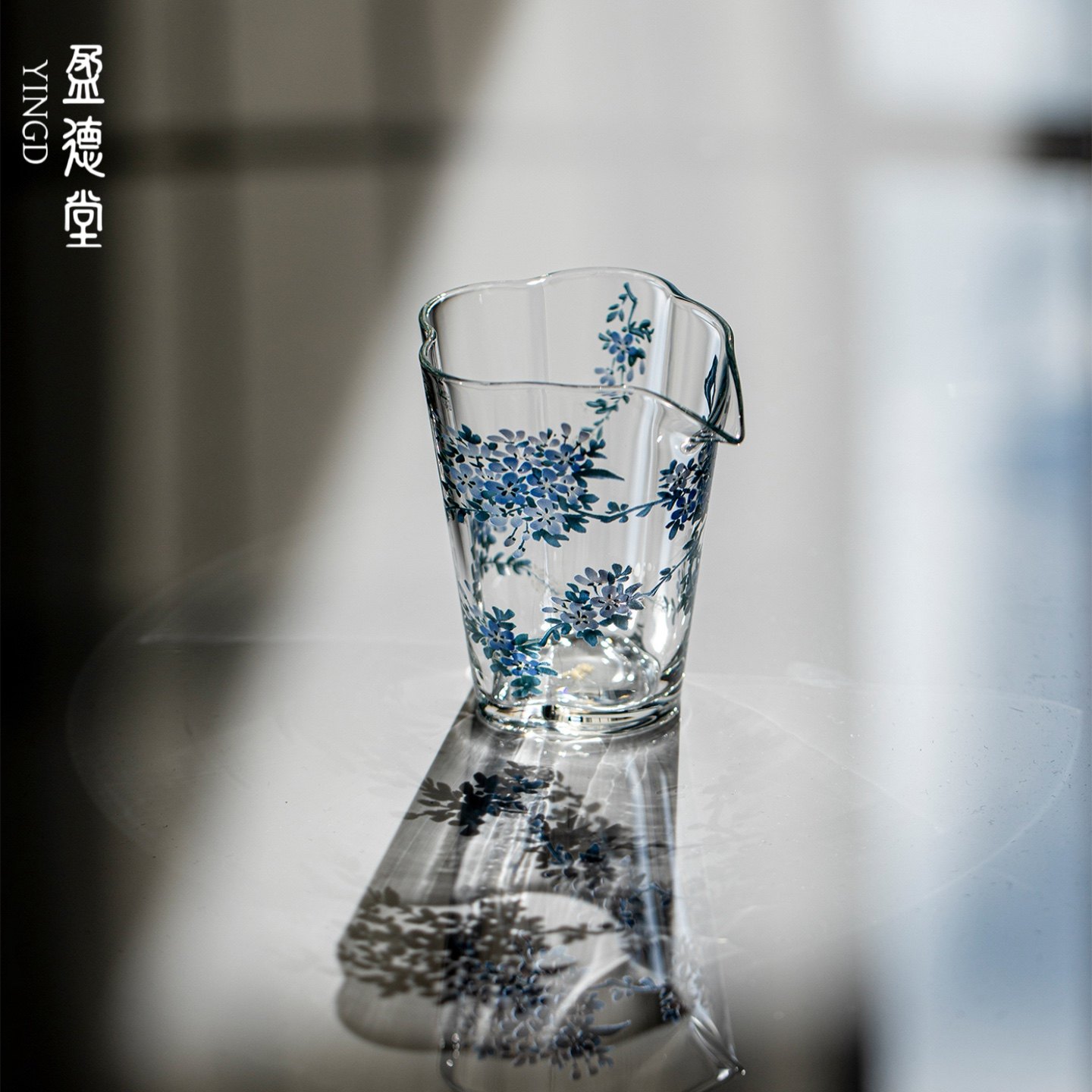 盈德堂雪兰花特别好看的公道杯2025新款高档玻璃公杯茶海分茶器,餐饮具,公道杯,淘宝优惠券,粉丝福利购,淘宝优惠卷