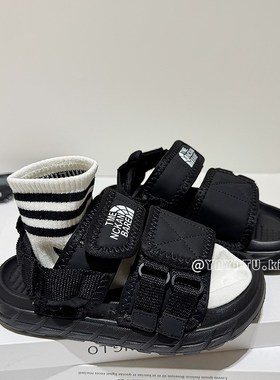 黑色男童鞋子凉鞋2025夏季新款儿童休闲运动鞋女童防滑软底沙滩鞋