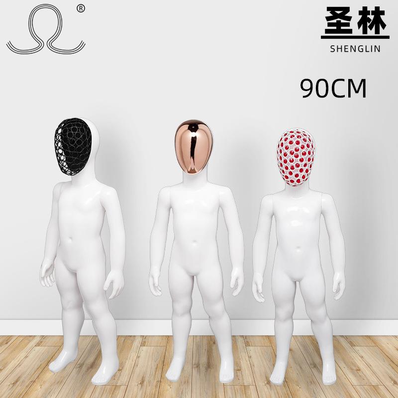 服装店模特道具儿童男女全身童装小孩橱窗亮白模特架假人模型拍摄