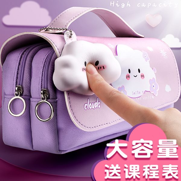 女孩款文具盒女高颜值一二ins笔袋年级女创意网红小学生可爱笔袋